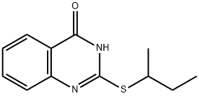 2-(sec-butylsulfanyl)-4(1H)-quinazolinone 结构式