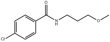 4-chloro-N-(3-methoxypropyl)benzamide 结构式