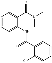 2-[(2-chlorobenzoyl)amino]-N,N-dimethylbenzamide 结构式