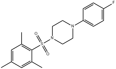 1-(4-fluorophenyl)-4-(mesitylsulfonyl)piperazine 结构式