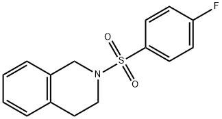 2-[(4-fluorophenyl)sulfonyl]-1,2,3,4-tetrahydroisoquinoline 结构式