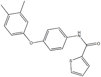 N-[4-(3,4-dimethylphenoxy)phenyl]-2-thiophenecarboxamide 结构式