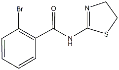 2-bromo-N-(4,5-dihydro-1,3-thiazol-2-yl)benzamide 结构式