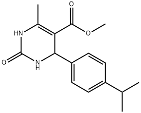 methyl 4-(4-isopropylphenyl)-6-methyl-2-oxo-1,2,3,4-tetrahydropyrimidine-5-carboxylate 结构式