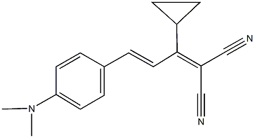 2-{1-cyclopropyl-3-[4-(dimethylamino)phenyl]-2-propenylidene}malononitrile 结构式
