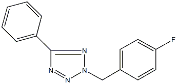 2-(4-fluorobenzyl)-5-phenyl-2H-tetraazole 结构式