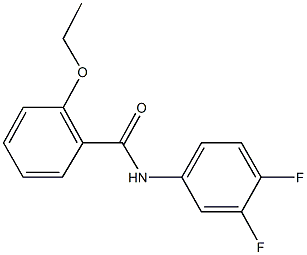 N-(3,4-difluorophenyl)-2-ethoxybenzamide 结构式