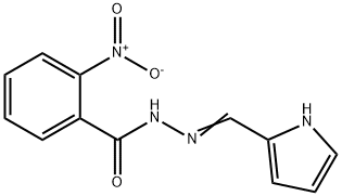 2-nitro-N'-(1H-pyrrol-2-ylmethylene)benzohydrazide 结构式