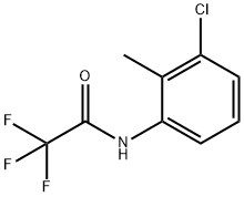 N-(3-chloro-2-methylphenyl)-2,2,2-trifluoroacetamide 结构式