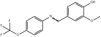 2-methoxy-4-({[4-(trifluoromethoxy)phenyl]imino}methyl)phenol 结构式