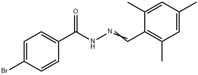 4-bromo-N'-(mesitylmethylene)benzohydrazide 结构式