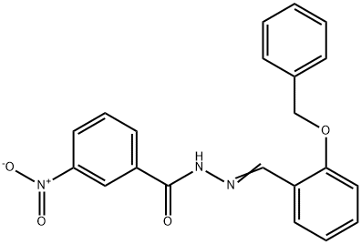 N'-[2-(benzyloxy)benzylidene]-3-nitrobenzohydrazide 结构式