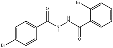 2-bromo-N'-(4-bromobenzoyl)benzohydrazide 结构式