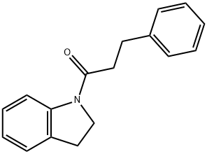 1-(3-phenylpropanoyl)indoline 结构式