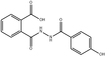 2-{[2-(4-hydroxybenzoyl)hydrazino]carbonyl}benzoic acid 结构式