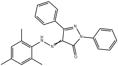 1,3-diphenyl-1H-pyrazole-4,5-dione 4-(mesitylhydrazone) 结构式