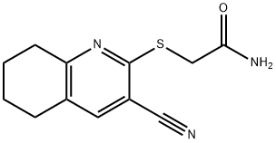 2-[(3-cyano-5,6,7,8-tetrahydroquinolin-2-yl)sulfanyl]acetamide 结构式