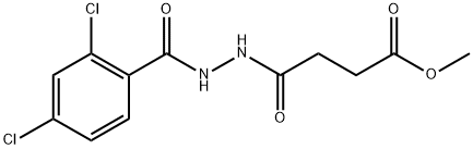 methyl 4-[2-(2,4-dichlorobenzoyl)hydrazino]-4-oxobutanoate 结构式