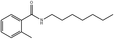 N-heptyl-2-methylbenzamide 结构式