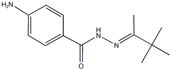 4-amino-N'-(1,2,2-trimethylpropylidene)benzohydrazide 结构式