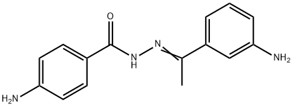 4-amino-N'-[1-(3-aminophenyl)ethylidene]benzohydrazide 结构式