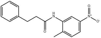 N-{5-nitro-2-methylphenyl}-3-phenylpropanamide 结构式