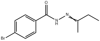 4-bromo-N'-(1-methylpropylidene)benzohydrazide 结构式