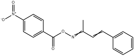 4-phenyl-3-buten-2-one O-{4-nitrobenzoyl}oxime 结构式