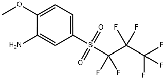 5-[(1,1,2,2,3,3,3-heptafluoropropyl)sulfonyl]-2-methoxyaniline 结构式