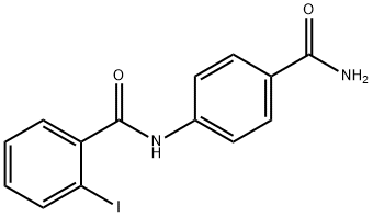 N-[4-(aminocarbonyl)phenyl]-2-iodobenzamide 结构式
