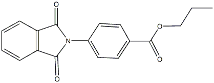 propyl 4-(1,3-dioxo-1,3-dihydro-2H-isoindol-2-yl)benzoate 结构式