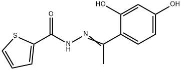 N'-[1-(2,4-dihydroxyphenyl)ethylidene]-2-thiophenecarbohydrazide 结构式