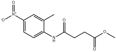 methyl 4-{4-nitro-2-methylanilino}-4-oxobutanoate 结构式