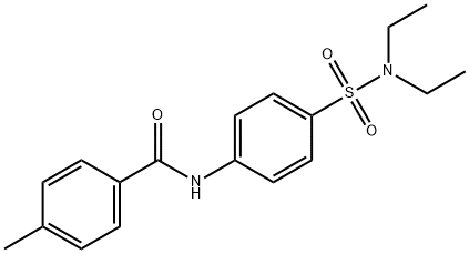 N-{4-[(diethylamino)sulfonyl]phenyl}-4-methylbenzamide 结构式