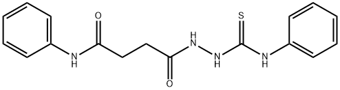 4-[2-(anilinocarbothioyl)hydrazino]-4-oxo-N-phenylbutanamide 结构式