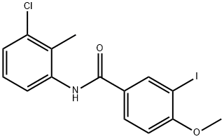 N-(3-chloro-2-methylphenyl)-3-iodo-4-methoxybenzamide 结构式