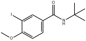 N-(tert-butyl)-3-iodo-4-methoxybenzamide 结构式