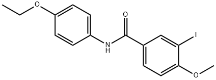 N-(4-ethoxyphenyl)-3-iodo-4-methoxybenzamide 结构式