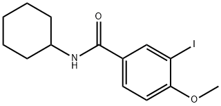 N-cyclohexyl-3-iodo-4-methoxybenzamide 结构式