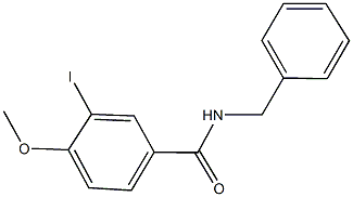 N-benzyl-3-iodo-4-methoxybenzamide 结构式