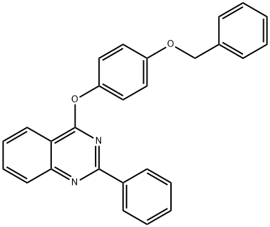 4-[4-(benzyloxy)phenoxy]-2-phenylquinazoline 结构式