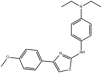 N-[4-(diethylamino)phenyl]-N-[4-(4-methoxyphenyl)-1,3-thiazol-2-yl]amine 结构式