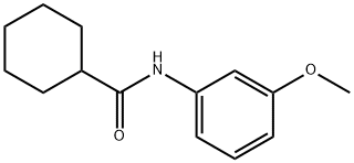 N-(3-methoxyphenyl)cyclohexanecarboxamide 结构式