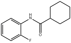 N-(2-fluorophenyl)cyclohexanecarboxamide 结构式