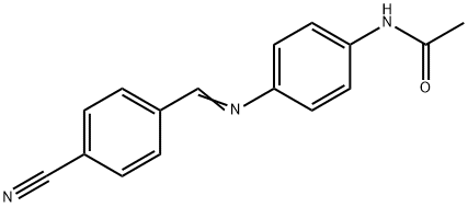 N-{4-[(4-cyanobenzylidene)amino]phenyl}acetamide 结构式