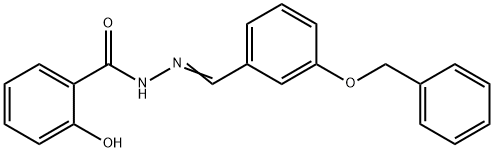 N'-[3-(benzyloxy)benzylidene]-2-hydroxybenzohydrazide 结构式