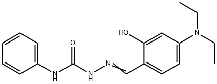 4-(diethylamino)-2-hydroxybenzaldehyde N-phenylsemicarbazone 结构式