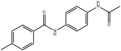 N-[4-(acetylamino)phenyl]-4-methylbenzamide 结构式