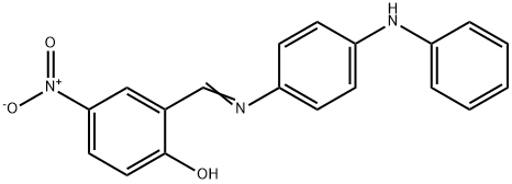 2-{[(4-anilinophenyl)imino]methyl}-4-nitrophenol 结构式