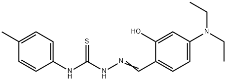 4-(diethylamino)-2-hydroxybenzaldehyde N-(4-methylphenyl)thiosemicarbazone 结构式